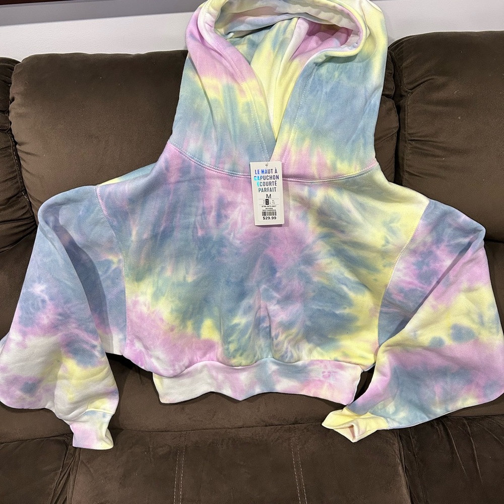 Tie-Dye Hooded Sweater